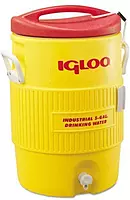 Igloo 400 Series Commercial & Industrial 5 Gal Beverage Cooler - Yellow/Red