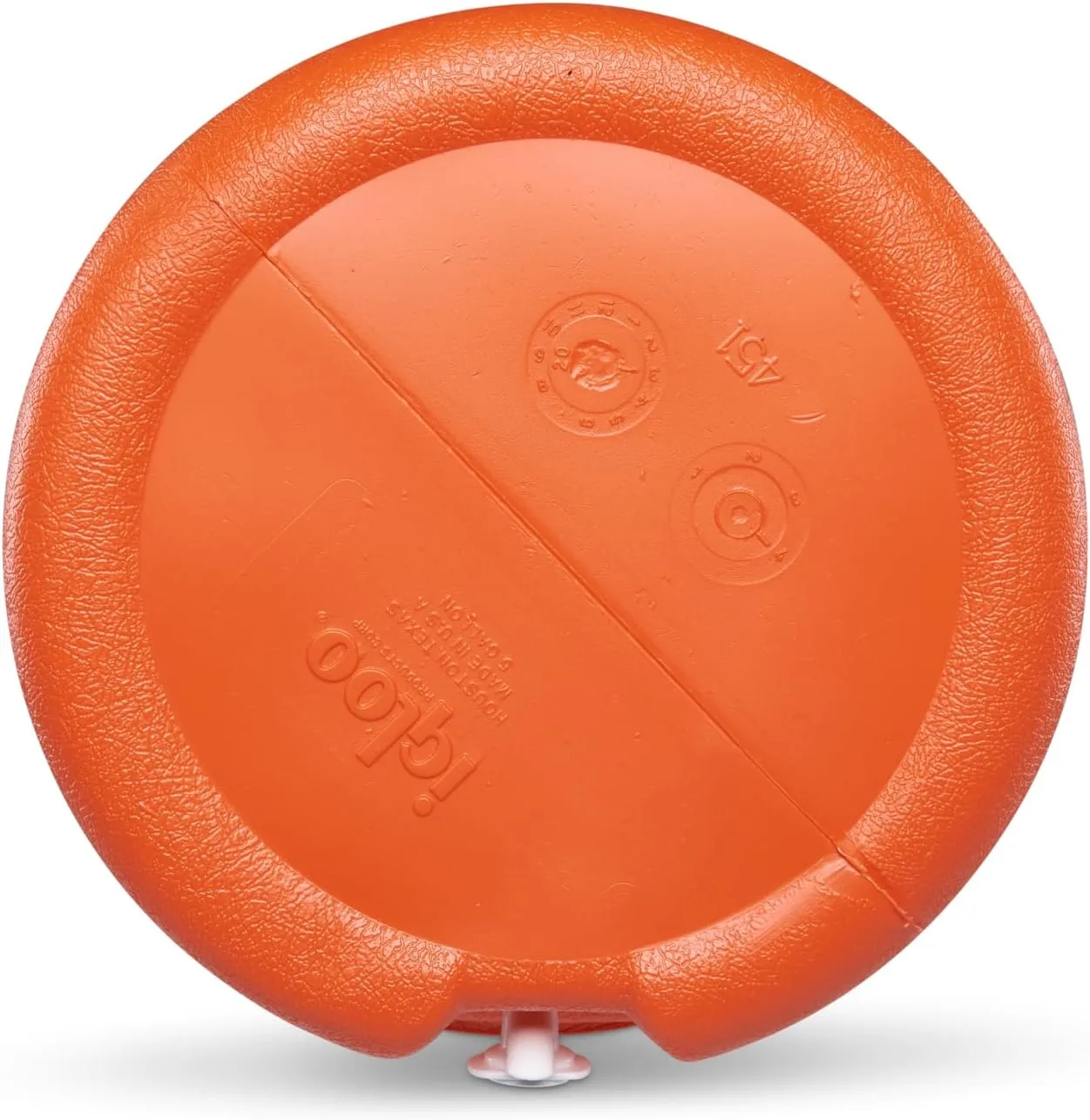 Igloo 5 Gallon Portable Sports Cooler Water Beverage Dispenser with Flat Seat Lid, Insulated Beverage Dispenser, Orange/White