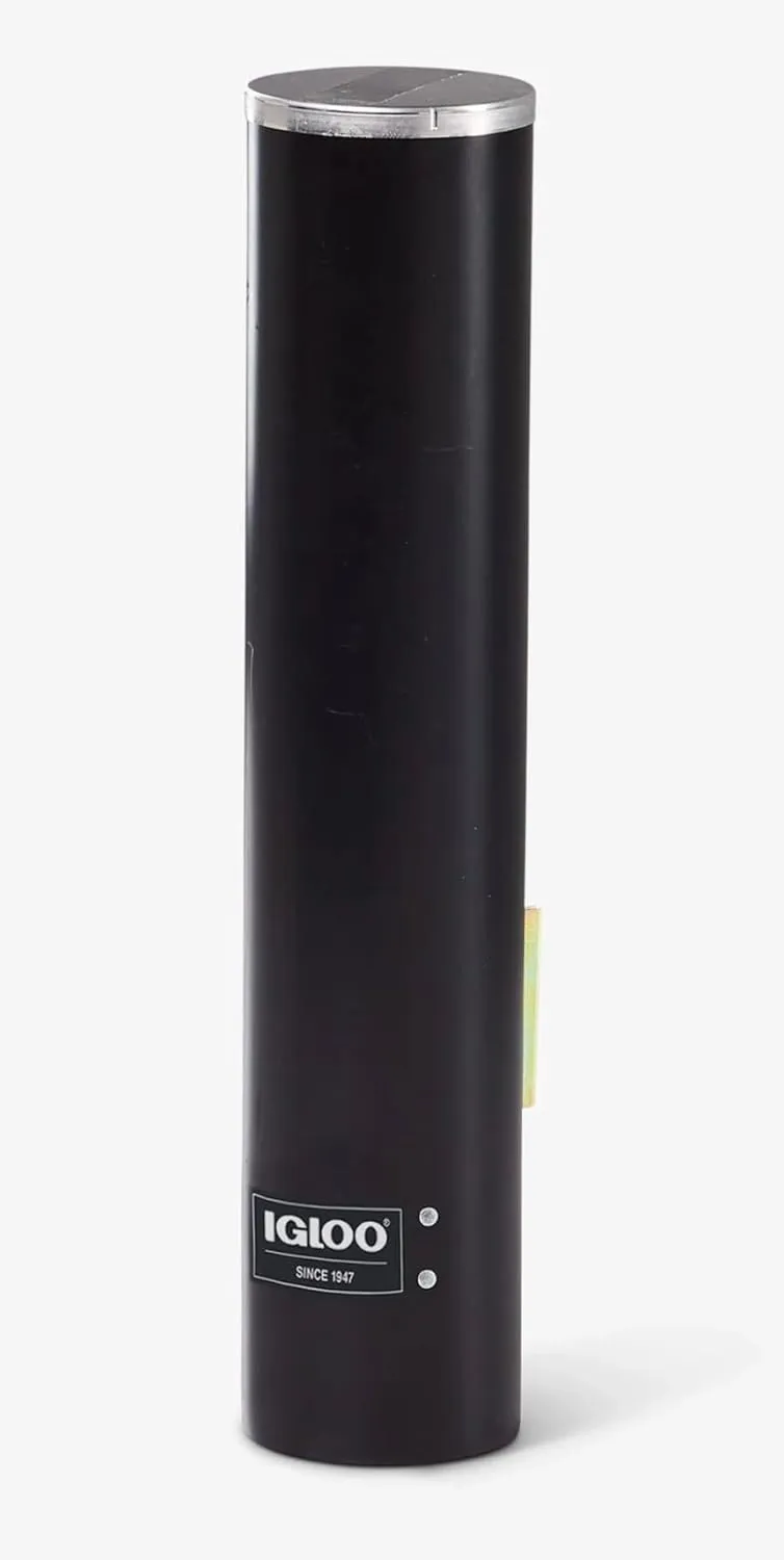 Igloo 00008242 Cup Dispenser, 4.5 oz, 13-3/4 in L X 10.38 in W X 17 in D, Plastic, Black