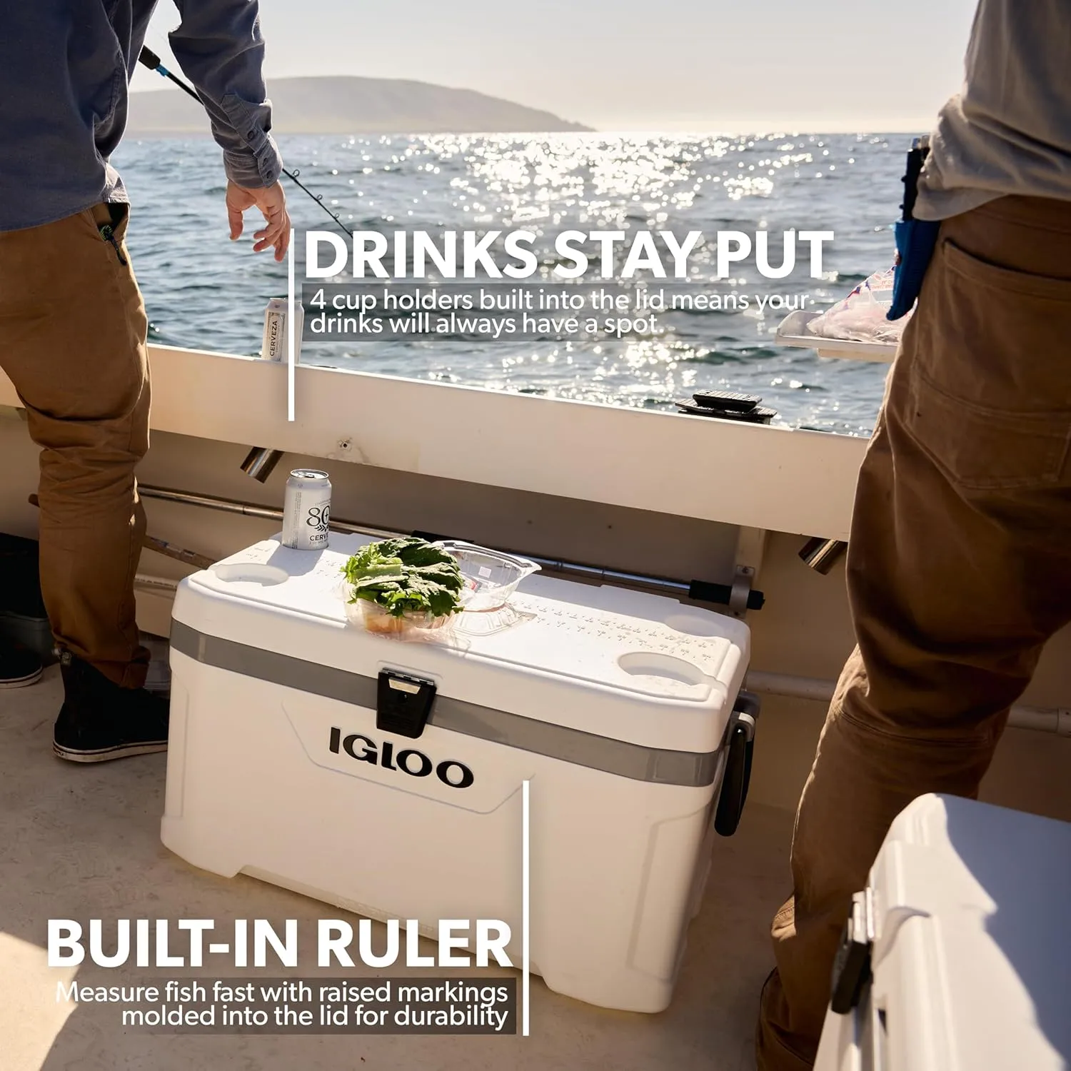 IGLOO Latitude Marine Series Insulated Portable Hard-Side Cooler