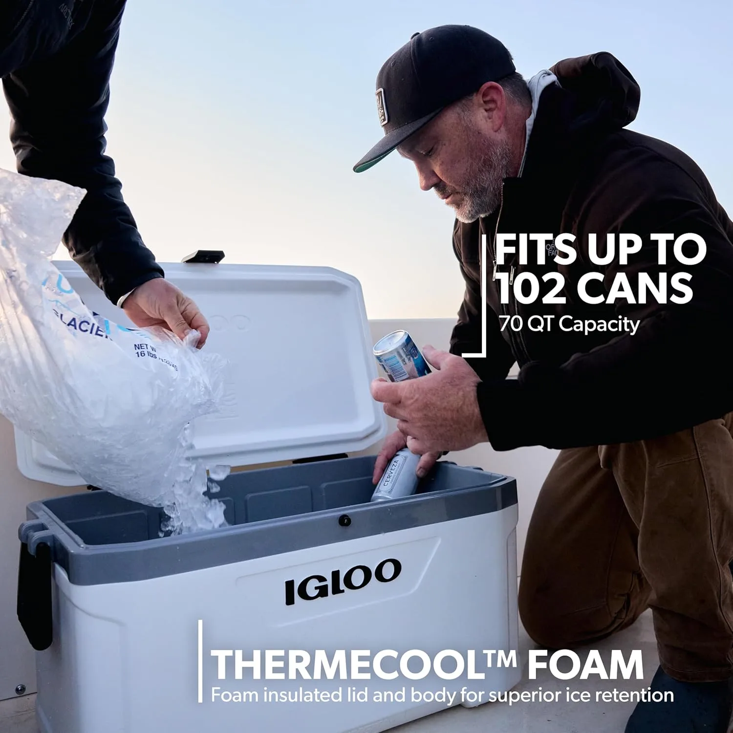 IGLOO Latitude Marine Series Insulated Portable Hard-Side Cooler