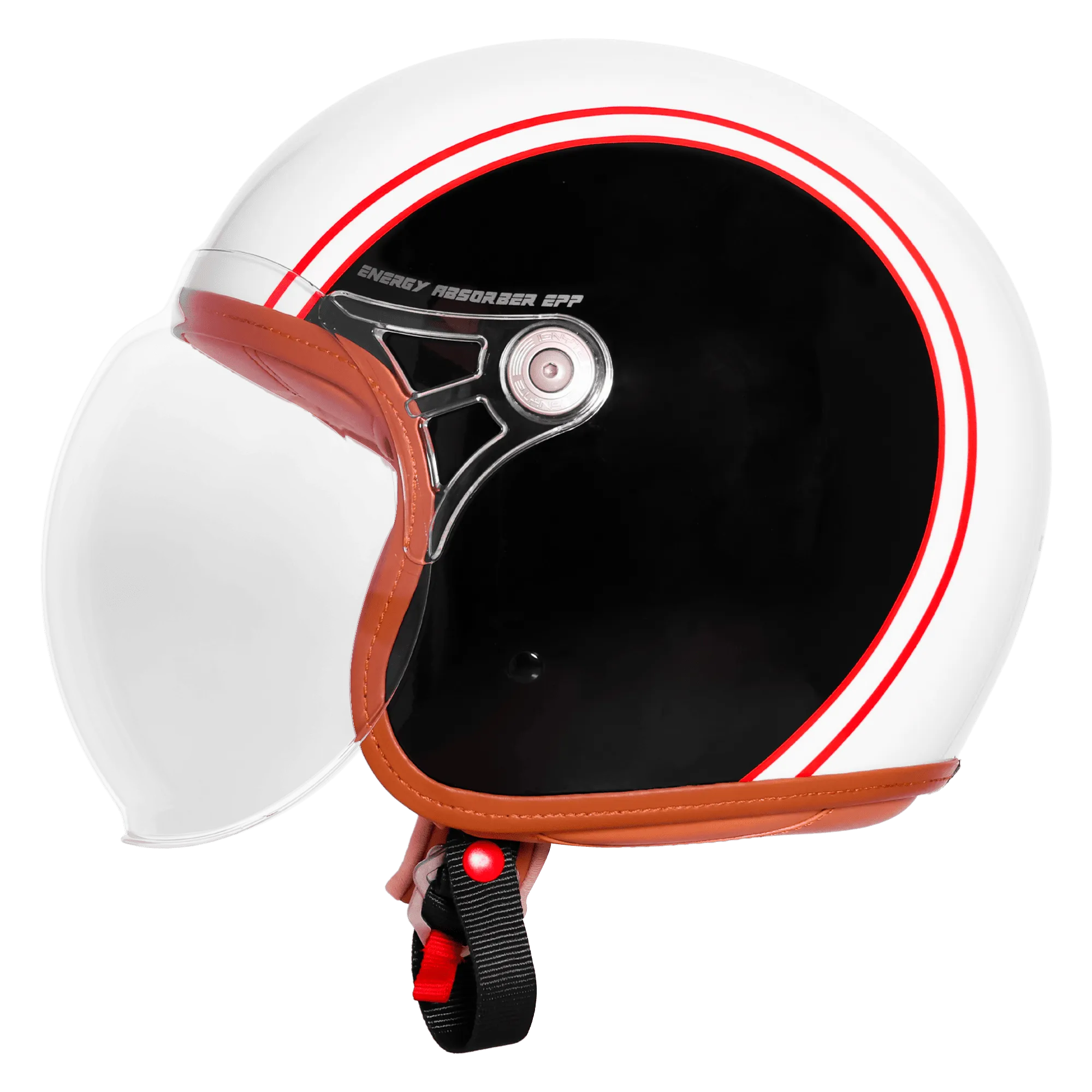IGNYTE IGN-58 DOT SPECTRUM-5801 GLOSSY WHITE/BLACK 580MM BUCKLE CLEAR+EXTRA LIGHT ORANGE VISOR+MINIUTRE IGNYTE IGN-58 DOT SPECTRUM-5801 GLOSSY WHITE/BLACK 580MM BUCKLE CLEAR+EXTRA LIGHT ORANGE VISOR+MINIUTRE