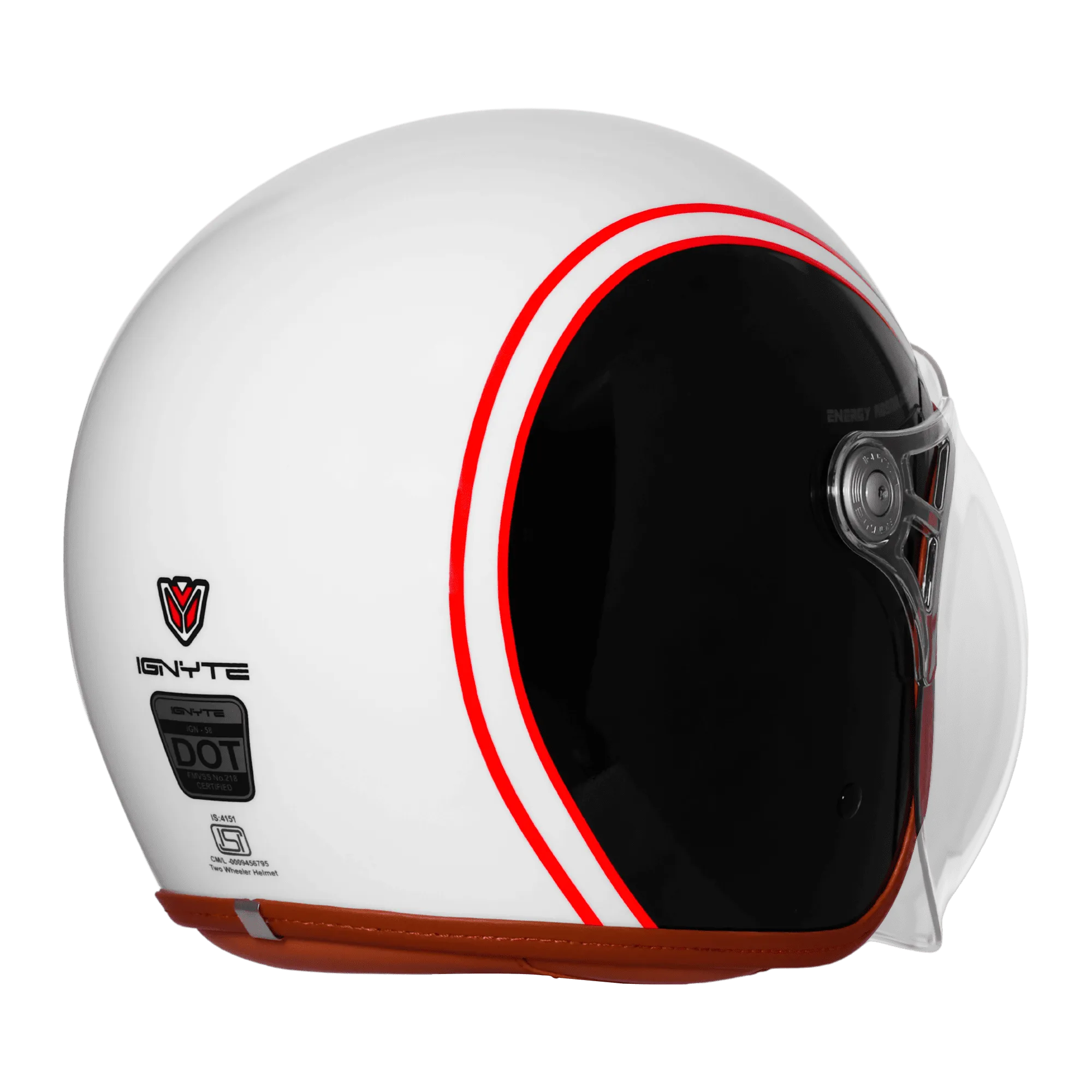 IGNYTE IGN-58 DOT SPECTRUM-5801 MATT WHITE/BLACK 600MM BUCKLE CLEAR+EXTRA LIGHT ORANGE VISOR+MINIUTRE IGNYTE IGN-58 DOT SPECTRUM-5801 MATT WHITE/BLACK 600MM BUCKLE CLEAR+EXTRA LIGHT ORANGE VISOR+MINIUTRE