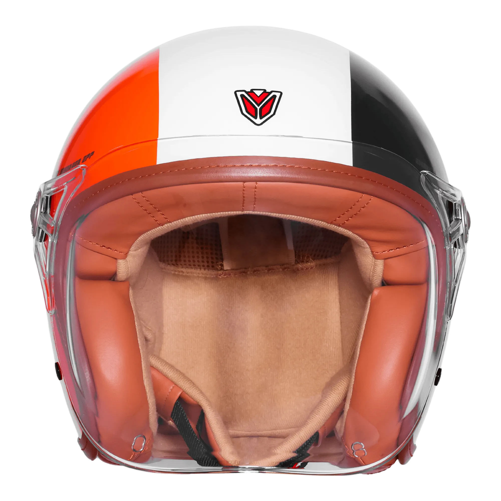 IGNYTE IGN-58 DOT SPECTRUM-5802 GLOSSY RED/WHITE GREEN 600MM BUCKLE CLEAR+EXTRA LIGHT ORANGE VISOR+MINIUTRE