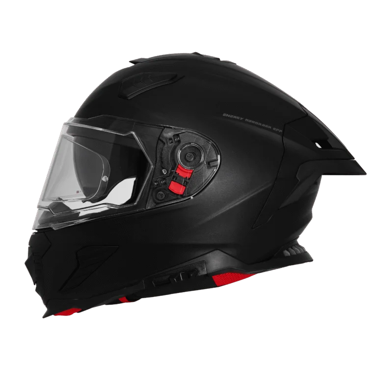IGNYTE IGN-16 ISS DOT SOLID MATT BLACK C/V 620 MM WITH EXTRA SMOKE VISOR