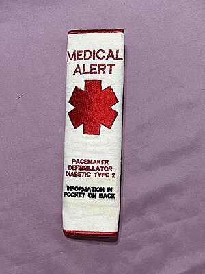 Custom Medical Alert Seat Belt Wrap Emergency Information Cover