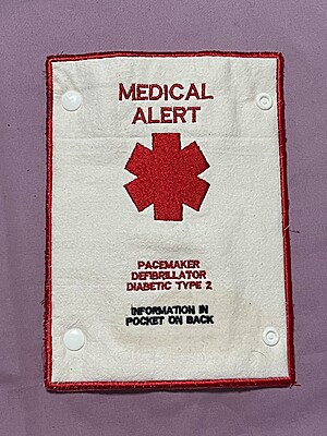Custom Medical Alert Seat Belt Wrap Emergency Information Cover