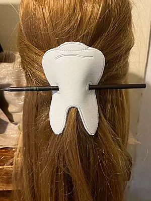 Hair Barrette, Dental, Hygienist, gifts, favors