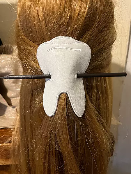 Hair Barrette, Dental, Hygienist, gifts, favors