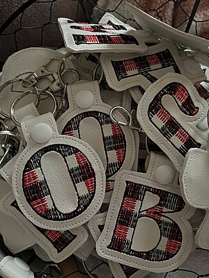 Buffalo Plaid Keychain
