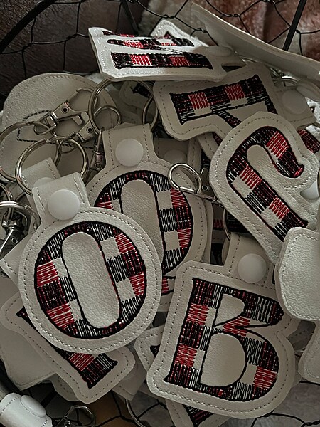 Buffalo Plaid Keychain