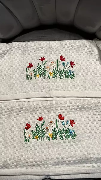 Embroidered Dish Towel