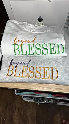 Beyond Blessed Embroidered Sweatshirt