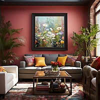 Impressionistic Flower Garden Art Print: Pastel Floral Home Decor (Digital Download