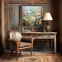 Impressionistic Flower Garden Art Print: Pastel Floral Home Decor (Digital Download