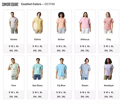 Comfort Colors Color Blast T-Shirt - "NOPE not today" Embroidery