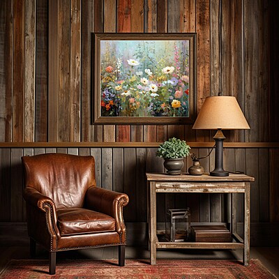 Impressionistic Flower Garden Art Print: Pastel Floral Home Decor (Digital Download Impressionistic Flower Garden Art Print: Pastel Floral Home Decor (Digital Download