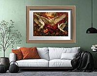 William Morris Angel and Doves Print, Vintage Art Nouveau Wall Art, Victorian Era Religious Painting, Physical Fine Art Print