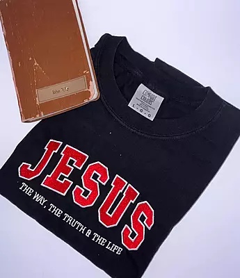 Comfort Colors Color T-Shirt- JESUS The Way The Truth The Life