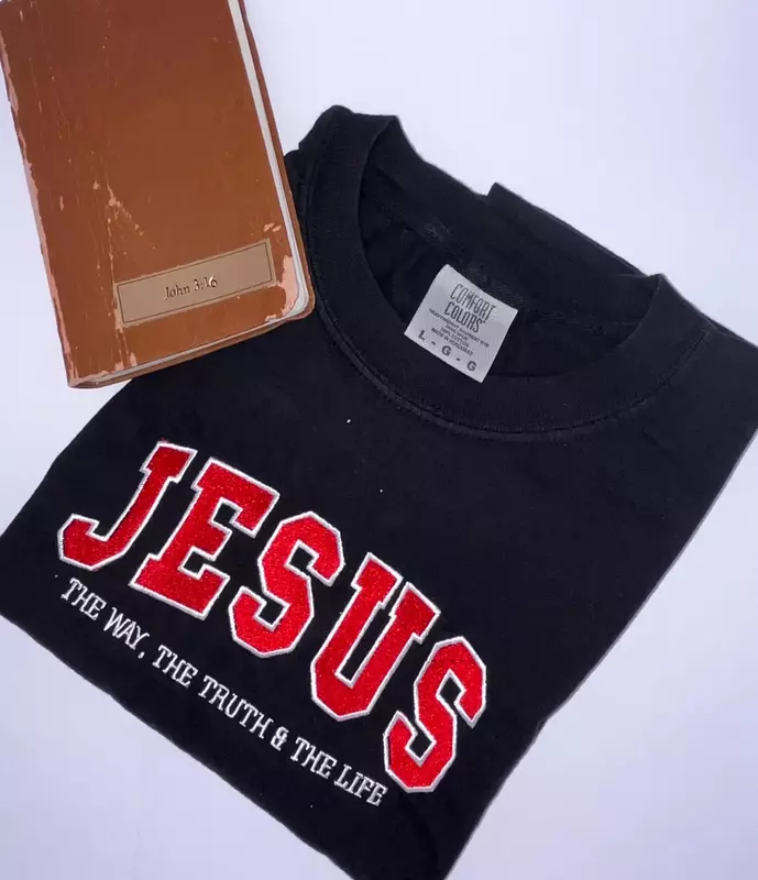 Comfort Colors Color T-Shirt- JESUS The Way The Truth The Life