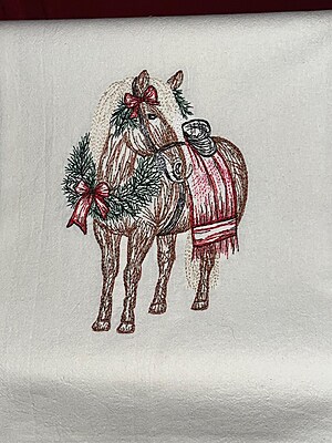Embroidered Rustic Country Cowboy Tea and Dish Towels