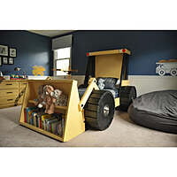 Construction Truck Twin Bed for Kids – Fun Loader Design with Storage Construction Truck Twin Bed for Kids – Fun Loader Design with Storage