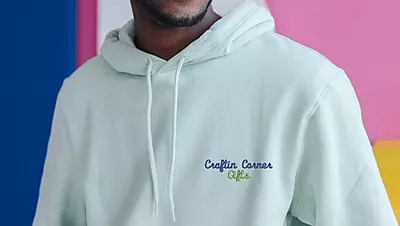 EMBROIDERED Custom Text Hoodie, Personalized Hoodie, Personalized Gift for Bride, Custom Text Pullover, Gift For Mom, Custom Hoodie