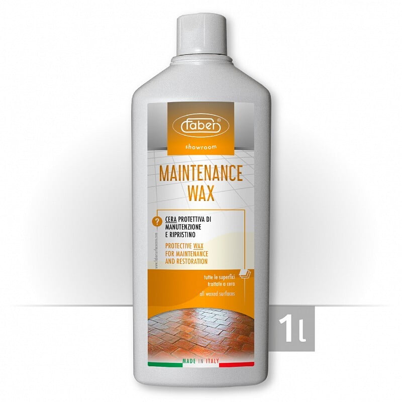 Solutie de curatat gresie FABER, MAINTENANCE WAX, ceara protectoare pentru intretinere si restaurare, 1L, SR0300004