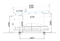 Steel Solar 4-Car Carport/Gazebo - Black, Panels Sold Separately, Solar Ready, Outdoor