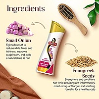 Meera Anti Dandruff Shampoo - With Small Onion & Fenugreek, For Men & Women, 180 ml