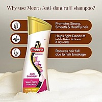 Meera Anti Dandruff Shampoo - With Small Onion & Fenugreek, For Men & Women, 180 ml