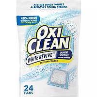 OxiClean White Revive Laundry Whitener + Stain Remover Power Paks - 24ct/21.1oz