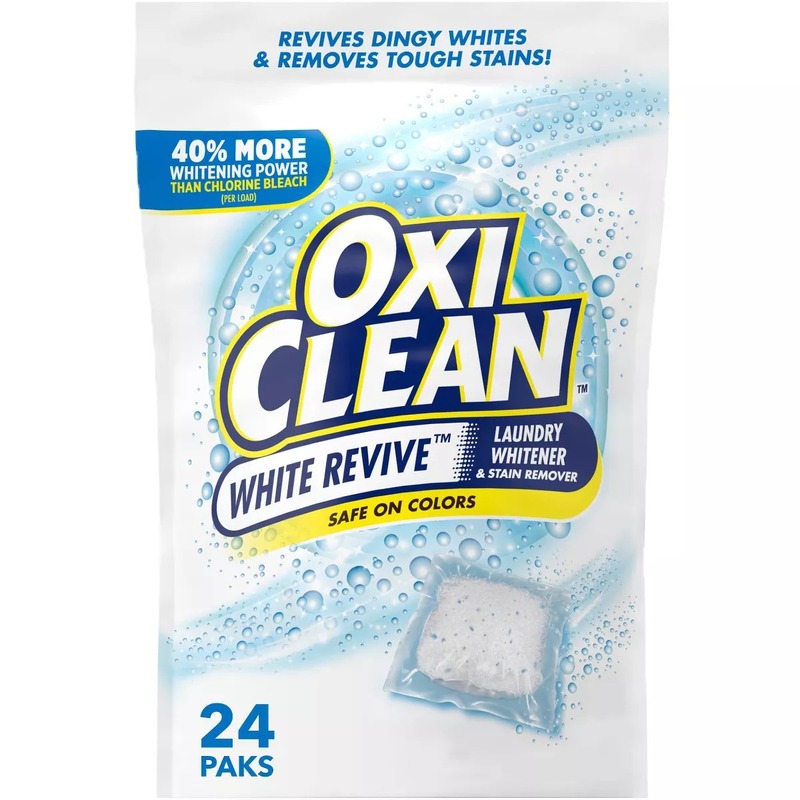 OxiClean White Revive Laundry Whitener + Stain Remover Power Paks - 24ct/21.1oz