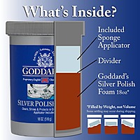 Goddard’s Silver Polish Foam w/Sponge Applicator 18 oz