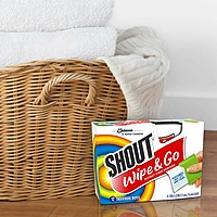 Shout Wipe & Go, Laundry Instant Stain Remover, 12 Wipes