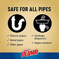 Liquid-Plumr Pro-Strength Clog Destroyer Gel With Pipeguard, Liquid Drain Cleaner - 32 Oz