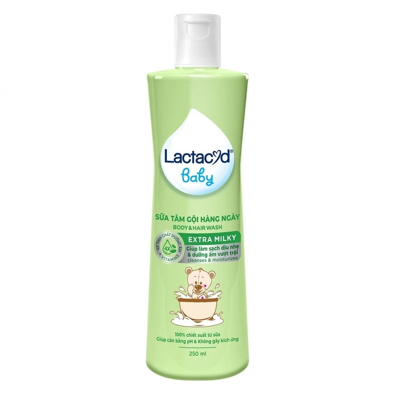 Lactacyd Baby Hair & Body Wash - Extra Milky 250ml