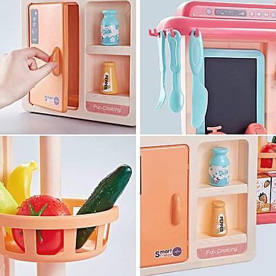 Kitchen Set for Kids Girl 42-Piece Kitchen Set