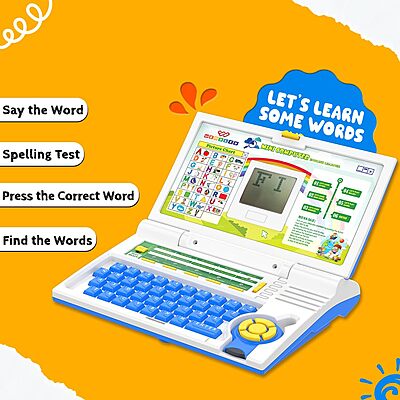 Amazkart Educational Kids Laptop Learning Toy for 2-5 Years Boys Girls Computer Toys for 3 Years