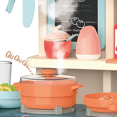 Kitchen Set for Kids Girl 42-Piece Kitchen Set