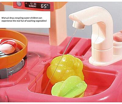 Kitchen Set for Kids Girl 42-Piece Kitchen Set