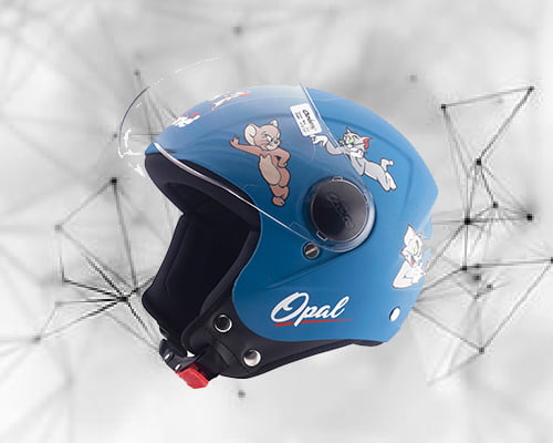 OZONE OPAL MATT BLUE C/V (520 MM)-KIDS HELMET