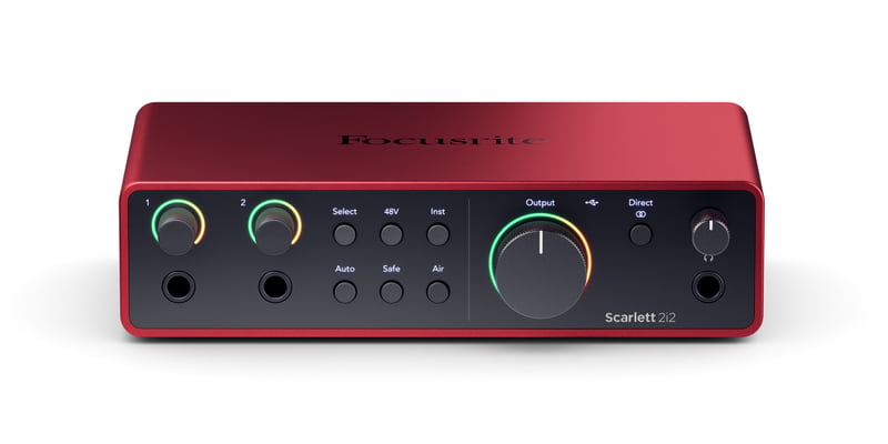 Focusrite Scarlett 2i2 4th Gen USB Audio Interface