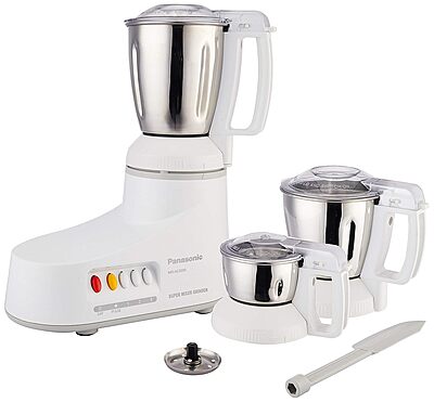 Panasonic MX-AC300S-H 550-Watt 3-Jar Super Mixer Grinder-Grey Panasonic MX-AC300S-H 550-Watt 3-Jar Super Mixer Grinder-Grey