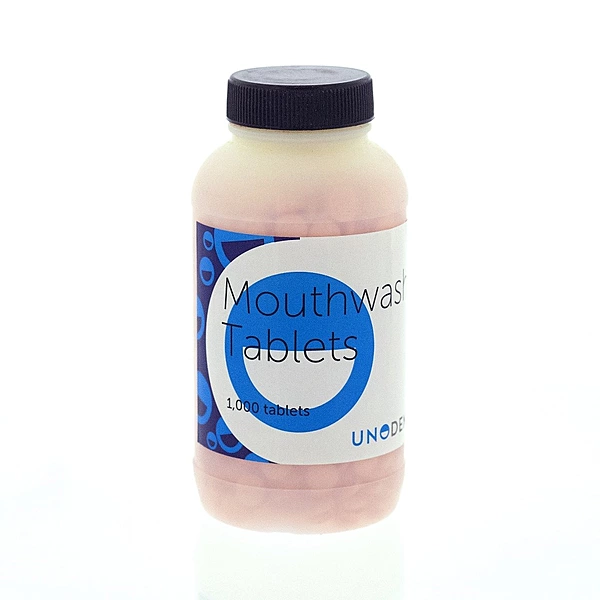 UNODENT MOUTH WASH TABLETS-ORANGE (1,000/BOTTLE)