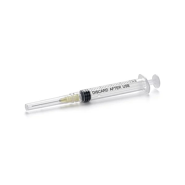 VIVID IRRIGATING SYRINGE 3CC W/27G YELLOW (100PK)