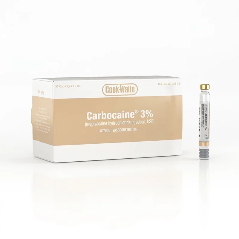 Carbocaine 3% Plain, 50/Pack