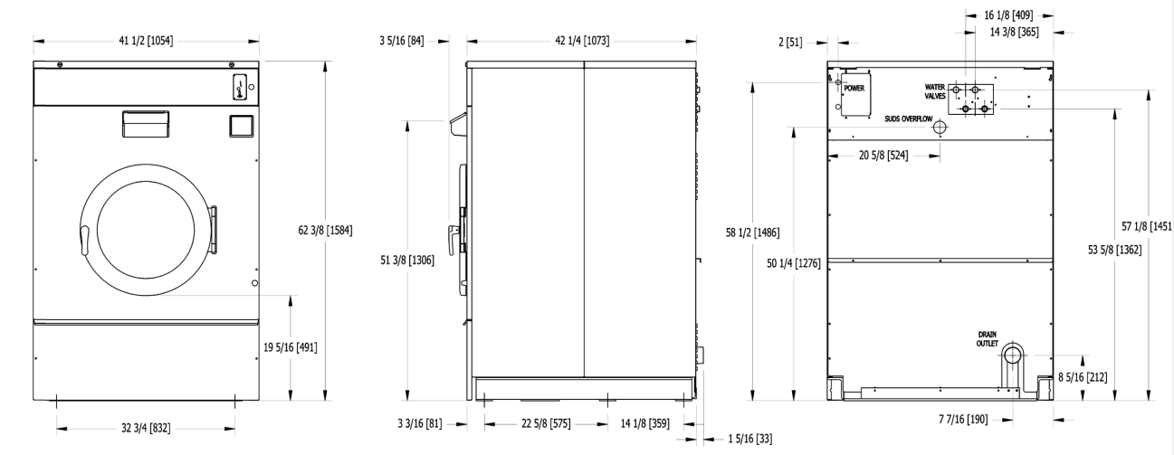T-1450SX Lavadora de 40.8 kg (90 lb) serie X Express