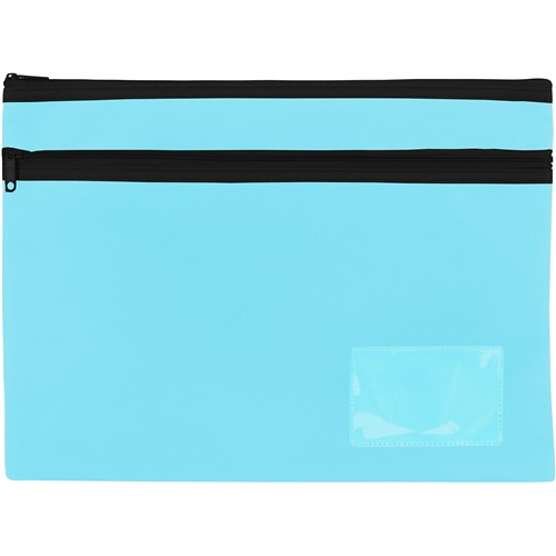 Celco Pencil Case Twin Zip Large 350 x 260mm Marine Blue
