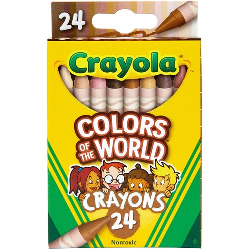 Crayola Colors of the World Crayons Assorted Pack of 24